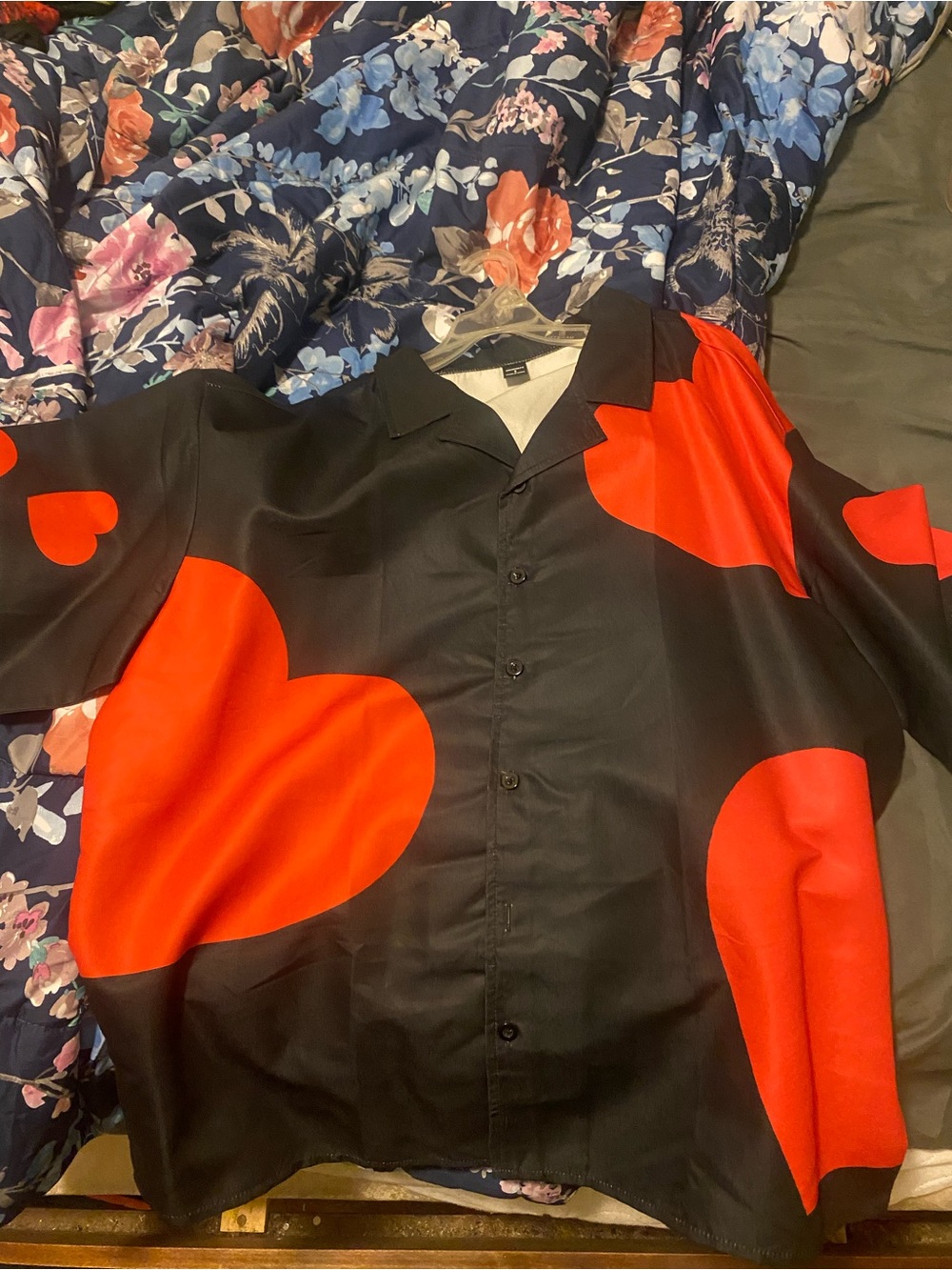 NFINITY Black Shirt with Red Accent Print